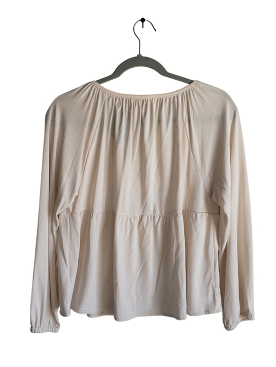 Lucky Brand Long Sleeve Smocked Flowy Top- Size Small - Picture 5 of 9
